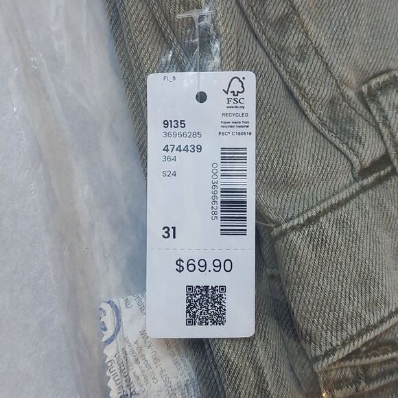 New With Tags Reitmans Size 31 Straight-Leg Mid-Rise Utility Pant - Picture 10 of 11